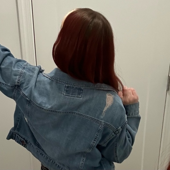 Jean Jacket with Rips - Picture 3 of 4